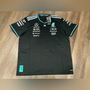Adidas Mercedes AMG Petronas Formula One F1 Team Driver Jersey Shirt Men’s M
